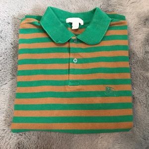 Men’s Small Burberry Brit Green & Brown Polo ☀️